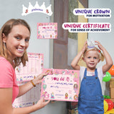 Potty Training Chart For Toddlers – Princess Design - Reward Your Child – Sticker Chart, 4 Week Chart - Athena Futures Inc.