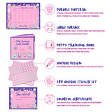 Potty Training Chart For Toddlers – Unicorn Design - Reward Your Child – Sticker Chart, 4 Week Chart - Athena Futures Inc.