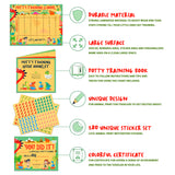 Potty Training Chart For Toddlers With Dinosaur Design and Kids Cartoon - Athena Futures Inc.