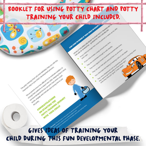 Potty Training Chart for Toddlers – Cars Design - Sticker Chart, 4 Week Reward Chart - Athena Futures Inc.
